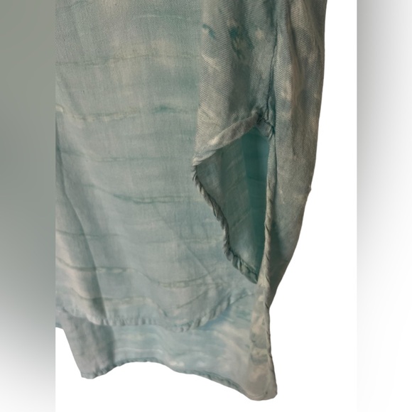 Cloth & Stone Anthropologie Sleeveless Semi Sheer Rayon Split Neck Tunic L - Picture 9 of 12